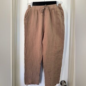 Royalty For Me Taupe Cotton Pants Size S-